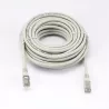 Câble RJ45 Male/Male droit CAT6A F/UTP - Longueur 10M - Gris - en sachet