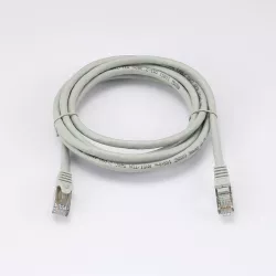 Câble RJ45 Male/Male droit CAT7 S/FTP - Longueur 2M - Gris - en sachet