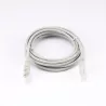 Câble RJ45 Male/Male droit CAT6A U/UTP - Longueur 3M - Gris - en sachet