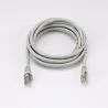 Câble RJ45 Male/Male droit CAT7 S/FTP - Longueur 3M - Gris - en sachet
