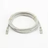 Câble RJ45 Male/Male droit CAT8 S/FTP - Avec snagless - Longueur 3M - Gris - en sachet
