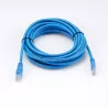 Câble RJ45 Male/Male droit CAT6A U/UTP - Longueur 5M - Bleu - en sachet