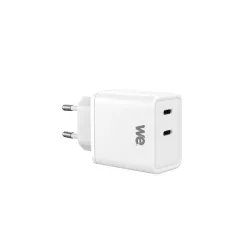Chargeur GaN 2 ports USB-C 45W - coloris blanc - en sachet