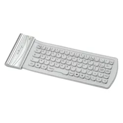 Mini Clavier Bluetooth en Silicone, Halterrego , Silver
