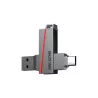 CLE USB HIKSEMI 64 GB Série E307C U3 Dual USB 3.2 et USB Type C Coloris Grey
