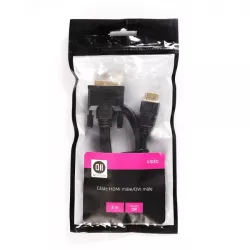 Câble HDMI mâle/ DVI mâle 2 m DVI-D 24+1