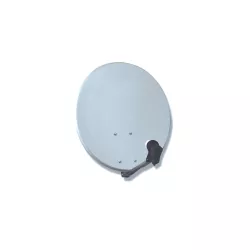 Antenne parabole satellite - Ø 60 cm - en acier - avec LNB universel - blanche