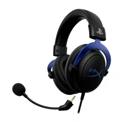HyperX Cloud Noir-Bleu - Casque filaire avec Micro , Coussinets à mémoire de forme et cadre aluminium