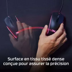 HyperX Pulsefire (XL) - Tapis de souris - surpiqûres anti-effilochage, Base antidérapante en caoutchouc et rembourrage…