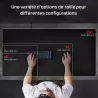 HyperX Pulsefire (XL) - Tapis de souris - surpiqûres anti-effilochage, Base antidérapante en caoutchouc et rembourrage…