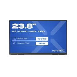 JAPANNEXT JNMDIPS238FC6 Ecran LED 23,8 FHD (1920x1080) 100Hz IPS 250 cd/m² 1000:1 HDR10 1920x1080 5ms(GtoG) HDMI USBC Noir"