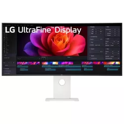 ECRAN LG 40" Blanc IPS dalle Noir 21:9 5ms 5120x2160 Incurvé 2500R 21:9 120Hz 450cd/m² HDMI DisplayPort USB-C Thunderbolt LAN…