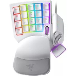 RAZER Tartarus Pro Blanc (Analog Switch) - Pad programmable retroéclairage RGB avec repose poignets ergonomique