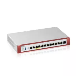 Firewall jusquà 200 utilisateurs 2xRJ45 (100M/1G/2.5G) 2xRJ45 (100M/1G/2.5G) PoE+ - 8xRJ45 Gbps versatiles - Jusqu'à 300 VPN…