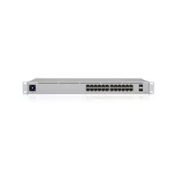 Ubiquiti - USW-24 - Switch Géré - 24 x 10/100/1000 + 2 x Gigabit SFP - de bureau - Montable sur rack