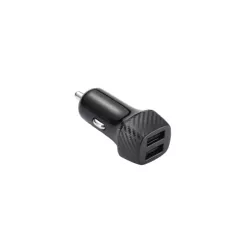 Chargeur allume-cigare 2 USB 2 ports USB 2.1A + 1A noir
