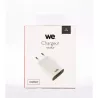 Chargeur secteur 1 USB 2.4A 12W, coloris blanc