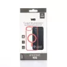 We Coque de protection RUBBER APPLE IPHONE 16E/17E - Dos transparent–contour mat rouge - Compatible MAGSAFE