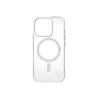 We Coque de protection RUBBER APPLE IPHONE 16 PRO - Dos transparentcontour blanc - Compatible MAGSAFE