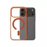 We Coque de protection RUBBER APPLE IPHONE 17 PRO - Dos transparent–contour mat orange - Compatible MAGSAFE