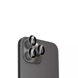 WE Lentilles de protection pour objectifs d'appareil photo iPhone 15 PRO/15 PRO MAX transparent/noir (3 lentilles incluses)