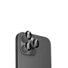 WE Lentilles de protection pour objectifs d'appareil photo iPhone 15 PRO/15 PRO MAX transparent/noir (3 lentilles incluses)