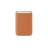 WE Porte cartes magnétique compatible magsafe Marron - Rangement jusqu'à 2 cartes - à mettre directement au dos de son iPhone