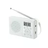 Radio FM à piles (non incluses), blanc