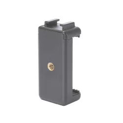 Support tél avec pas de vis 1/4 2 pas de vis 1/4 en bas et au dos ideal pour utiliser avec un trépied