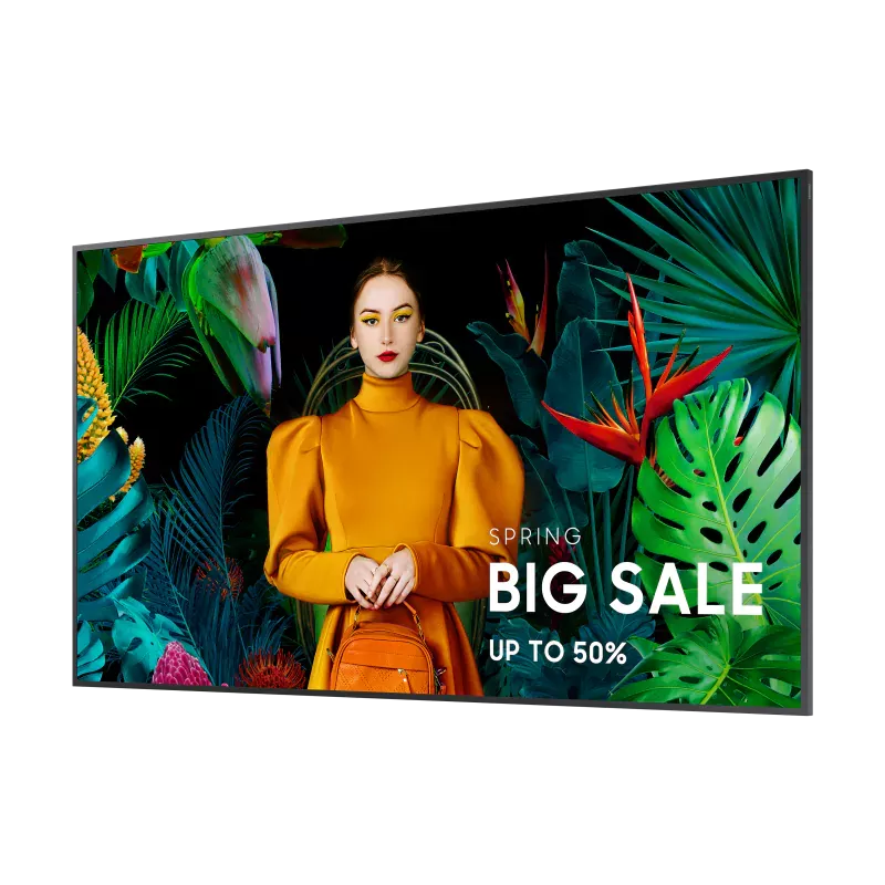 ECRAN SAMSUNG 65'' LFD 16:9 24h/7j 3840x2160 700cd/m² Tizen 7.0 1xDP 1.2 3xHDMI 2.0 2xUSB2.0 Paysage/Portrait QH65C