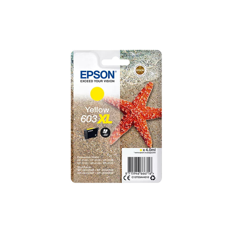 EPSON Cartouche Etoile de Mer 603XL Encre Jaune 4ml