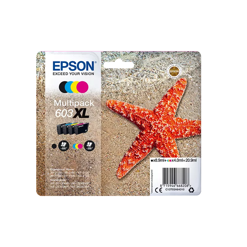 EPSON Multipack Etoile de Mer 603XL N,C,M,Y 20,9ml