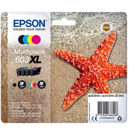 EPSON Multipack Etoile de Mer 603XL N,C,M,Y 20,9ml