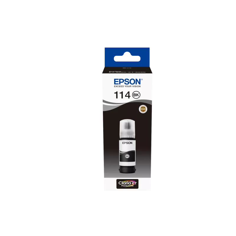 EPSON Bouteille encre Ecotank 114 Noir Pigment 70ml