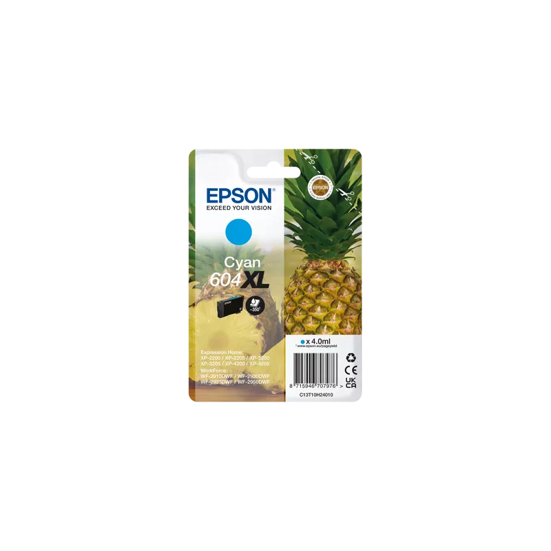 EPSON Cartouche Ananas encre 604XL Cyan 4ml