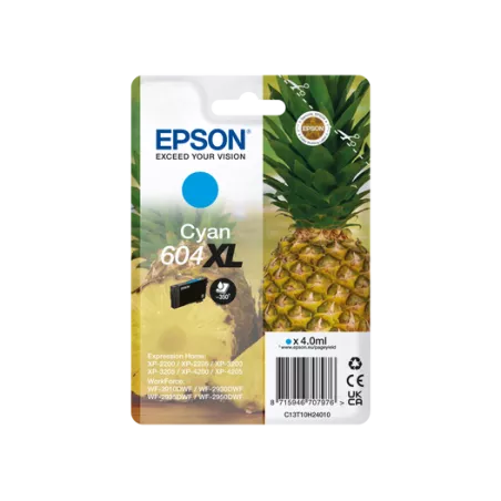 EPSON Cartouche Ananas encre 604XL Cyan 4ml