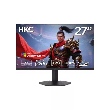 Ecran 27 HKC G27H2DPro gaming 2560x1440 IPS 16:9 200Hz 1000:1 1ms 350cd/m² 2xHDMI DP A/O VESA 100x100 Inclinable Pied fixe…