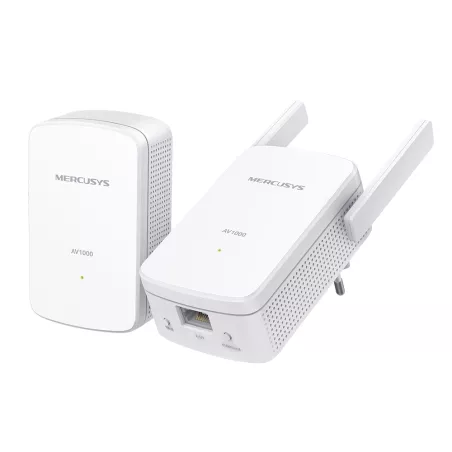 Kit Wifi Powerline Gigabit AV1000 lot de 2-1xMP510+1xMP500 Vitesse 300 Mbps (2,4 GHz) 1000 Mbps Powerline Broadcom CPU port…