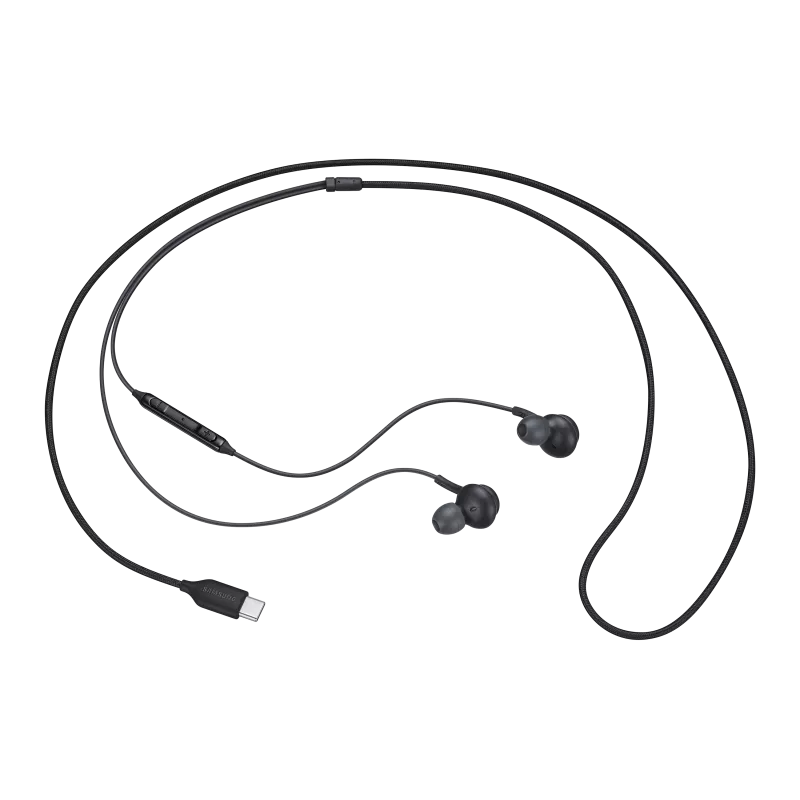 Ecouteurs intra auriculaires filair Cable tissu Noir Sound by AKG, USB type C SAMSUNG - EO-IC100BBEGEU
