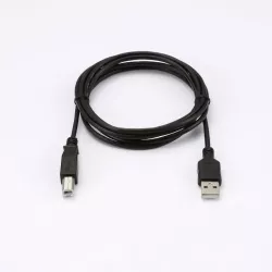 Câble USB A/USB B Male/Male - Longueur 2M - Noir - en sachet