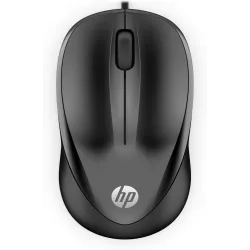 Souris Filaire HP 1000 Noire, galbée, cordon 1,5m, ambidextre