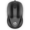 Souris Filaire HP 1000 Noire, galbée, cordon 1,5m, ambidextre