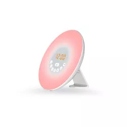 Réveil lumineux WE 2W radio FM, lampe de chevet, simulateur de lever/coucher de soleil