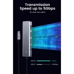 UGREEN Hub 4-Port USB3.0 avec Port Alimentation