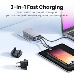 UGREEN Chargeur Secteur 65W Ultra Plat Voyage *25356