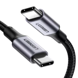 UGREEN Câble Renforcé 1m USB-C USB-C Noir PD 100W *70427
