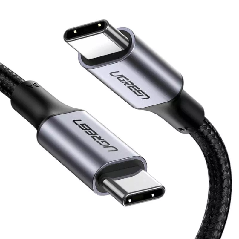 UGREEN Câble Renforcé 1m USB-C USB-C Noir PD 100W *70427