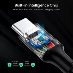 UGREEN Câble Renforcé 2M USB-C USB-C Noir PD 100W *70429
