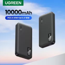 UGREEN Batterie Ext 10000mAh + 2 Ports Gris *25742