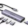 UGREEN Hub 5 en 1 3xUSB3.2/USB-C/HDMI 4K *15596